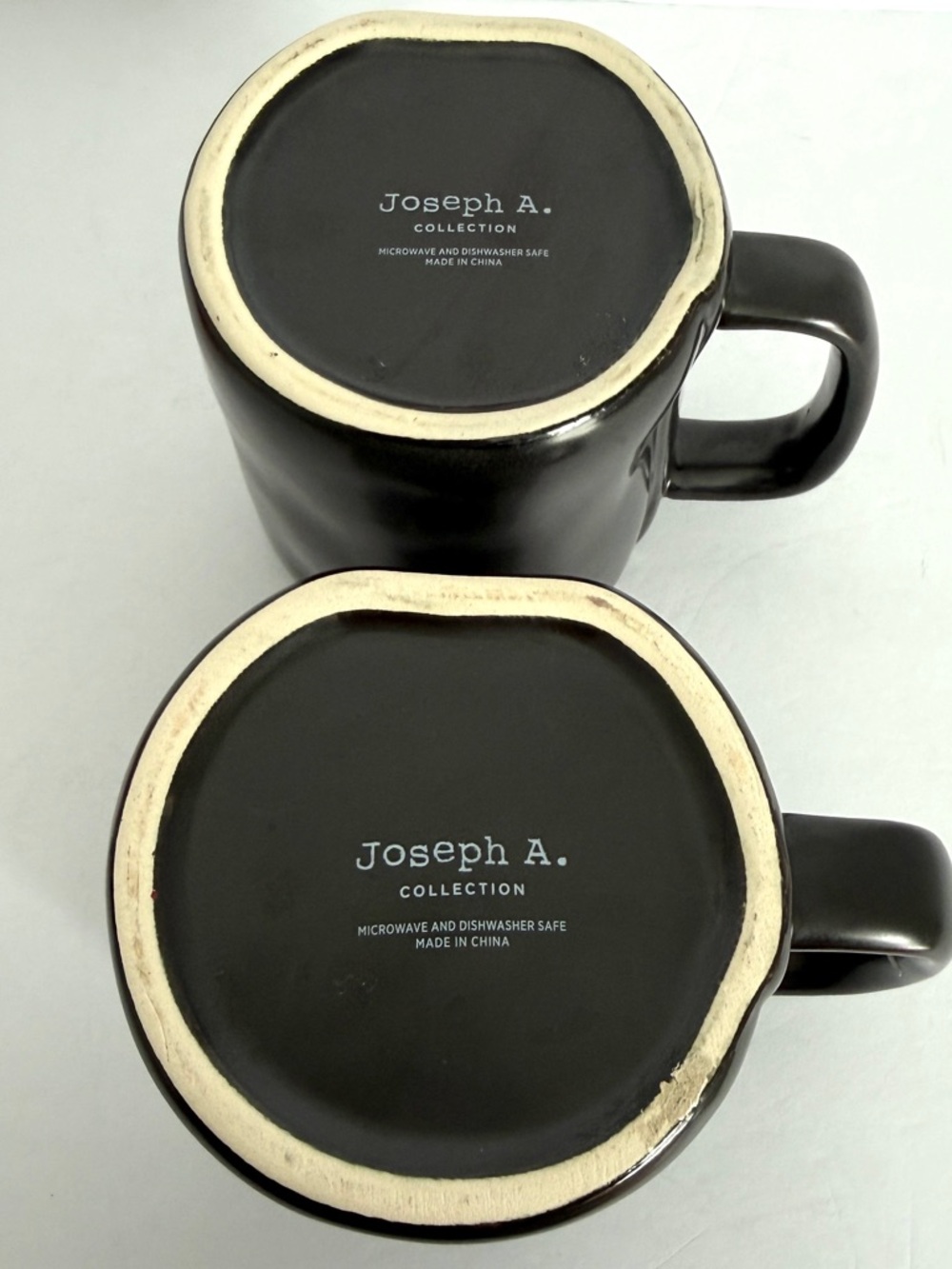 Joseph A. Tea Coffee Mug & Crown Lid Ceramic 21 fl oz Matte Black King & Queen - Picture 8 of 11